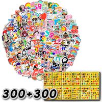 600-Pcs The Double-Satisfied Enhanced Version Of The Sticker ( 600 Pcs ), Doubled The Satisfaction. Lead Time Only 1-2 Days. Vinyl Stickers Are Suitable For Laptops, Cars, Motorcycles, Bicycles, Skateboards, And Luggage. (Double Reinforcement)