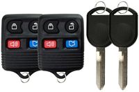 KeylessOption Keyless Entry Remote Control Fob Uncut Blank Car Ignition Key For CWTWB1U345, GQ43VT11T, H92 (Pack of 2)