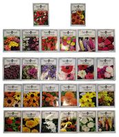 Set of 26 Flower Seed Packets! Flower Seeds in Bulk - 26 Deluxe Varieties! (26)