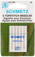Topstitch Machine Needle-Size 90/14 5/Pkg