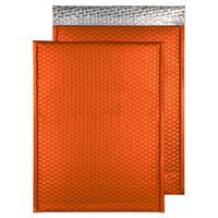 Blake Padded Bubble Mailer, 12 3/4 x 17 3/4 Inches, Protective Envelopes, Pumpkin Orange, Peel & Seal (MTPO450-76) - Pack of 50