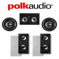 Polk Audio 265-RT + Polk Audio V60 + Polk Audio 255C-RT 5.0 Vanishing Series in-Wall/in-Ceiling Home Theater System