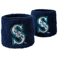 Franklin Sports Seattle Mariners MLB Baseball Wristbands - MLB Team Logo Sweatbands - Great for Costumes + Uniforms - Pair