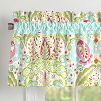 Carousel Designs Kumari Garden Window Valance Rod Pocket
