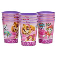 American Greetings Pink Paw Patrol Party Supplies, Plastic Party Cups (12-Count)