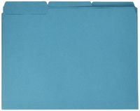 Smead Interior File Folder, 1/3-Cut Tab, Letter Size, Teal, 100 per Box (10291)