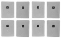 (8) JBL Control 25-1-WH 5.25" 30w 70v Commercial Restaurant/Bar Wall Speakers