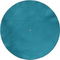 Genuine Leather Turntable Platter Mat - Teal