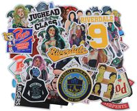 50 pcs Riverdale tv Show Creative DIY Stickers Funny Decorative Cartoon for Cartoon PC Luggage Computer Notebook Phone Home Wall Garden Window Snowboard