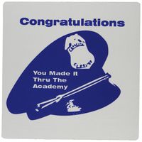 3dRose LLC 8 x 8 x 0.25 Inches Congratulations on Becoming A Police Officer Mouse Pad (mp_151082_1)