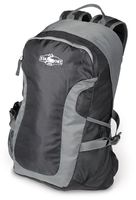 Stansport Odyssey Nylon Day Pack, Black/Grey, 17 x 11 x 5-Inch