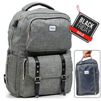 Smart Business Travel Laptop USB Anti-Theft Backpack/w Combo Lock + Organizer