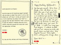 Quiplip Handwritten Yours Truly Birthday Cards, 6-Pack (YT12166PCK)