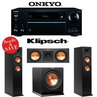 Onkyo TX-NR656 7.2 Channel Network A/V Receiver + Klipsch RP-250F + Klipsch RP-250C + Klipsch R-110SW - 3.1 Reference Premiere Home Theater Package