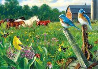 Buffalo Games - Hautman Brothers - Country Meadow - 300 Large Piece Jigsaw Puzzle