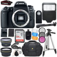Canon EOS 77D DSLR Camera (Body Only) + Accessory Bundle