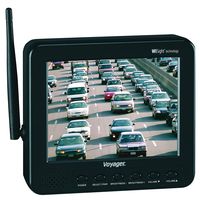 Voyager WVOS541 four Camera Enabled Digital Wireless Observation System with 5.6" color LCD monitor, connect up to 4 wireless cameras and 1 wired camera, build-in microphone, 960 x 234 Resolution