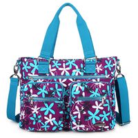 Crest Design Nylon Laptop Shoulder Bag Handbag, Teacher Nurse Tote Organizer (Laurentia)