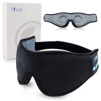 Sleep Headphones - Wireless Bluetooth 5.0 Sleep Mask - by Lets Just Sleep - The Noise Cancelling 3D Eye Mask - One Size Fits All