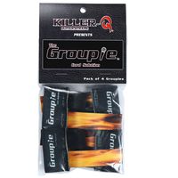 Killer-Q Guitar Cable Organizer System - The Groupie Cord Keeper Tie Solution For Instruments, Audio Equipment - Fire, 4 Pack