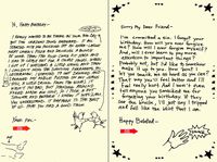 Quiplip Handwritten Yours Truly Birthday Cards, 6-Pack (YT04076PCK)