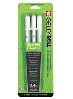 Sakura 37488 Gelly Roll Classic 08 (Medium Pt.) 3PK Pen, White