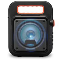 iLive ISB309B Wireless Tailgate Party Speaker, with LED Light Effects and Built-in Rechargeable Battery, Black