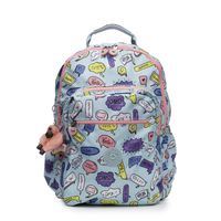 Kipling Seoul Go Laptop Backpack, Padded, Adjustable Backpack Straps, Zip Closure Laptop Backpack, Talking Bubbles