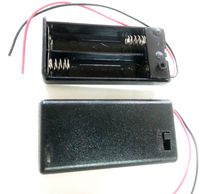 2x BH3211 BH3211B New 2 AA Battery 3V Holder Box Case with Switch Black ON/OFF