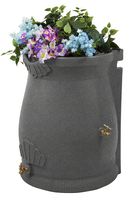 Good Ideas RWURN50-LIG Rain Wizard Rain Barrel Urn, 50 gallon, Light Granite