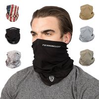 Terra Kuda Face Clothing Neck Gaiter Mask - Non Slip Light Breathable for Sun Wind Dust Bandana Balaclava (Stealth Black)