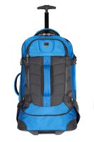 TPRC 23" AEROS Rolling Dual Tone Backpack with Laptop Compartment and EZ-Glide Ball Bearing Wheels, Blue Color Option