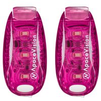 EverLightFX USB Rechargeable LED Safety Light (2 Pack) by Apace - Super Bright Bike Tail Light Works Brilliantly as Running Light for Joggers, Pets, Bicycle Strobe or Rear Clip On Lights