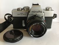 Minolta SRT-201 Manual Focus SLR Film Camera and a 50mm Lens
