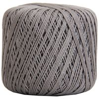 Threadart 100% Pure Cotton Crochet Thread - SIZE 3 - Color 25 - GREY -2 sizes 27 colors available