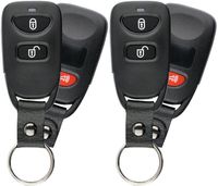 KeylessOption Keyless Entry Remote Control Car Key Fob with Strap Replacement for Tucson OSLOKA-850T (Pack of 2)