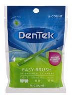 DenTek Easy Brush Interdental Cleaners | Brushes Between Teeth | Tight Teeth | Mint Flavor | 16 Count