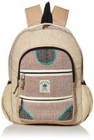 All Natural 100% Pure Hemp Multi Pocket Backpack (THC FREE) with Laptop Sleeve - Fashion Cute Travel School College Shoulder Bag/Bookbags/Daypack