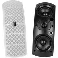 Dayton Audio QS204W-4 Quadrant 70V/100V Indoor/Outdoor Speaker Pair with 4 Ohm Bypass (White)