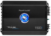 Planet Audio PL1500.1M Monoblock Car Amplifier - 1500 Watts, 2/4 Ohm Stable, Class A/B, Mosfet Power Supply