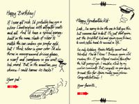 Quiplip Handwritten Yours Truly Birthday Cards, 6-Pack (YT06196PCK)