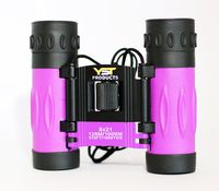 YST PRODUCTS Purple Binoculars 8x21 Real Kids/Adult Binoculars for Birds Watching, Compact Binoculars, Children's Binoculars, Lightweight Binoculars for Traveling, Small Boys and Girls Binoculars