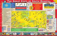 Gallopade Publishing Group 22 x 34 Inches The South Dakota Experience Poster/Map (9780793397822)