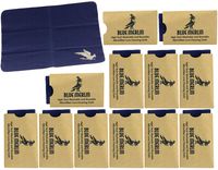 Blue Merlin Microfiber Cleaning Cloth | Eyeglass Lens Cleaner | Glasses, Phone, Camera, Computer Screen Cleaning | Safe for All Coated Lenses | 12 Pack, 6x7 Inch, Blue