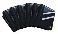 Case-it Z-Binder Two-in-One 1.5-Inch D-Ring Zipper Binder, Black, Case of 6 (Z-176-C-BLK)