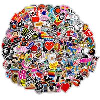 200Pcs Cool Random Sticker(50~1100 Pcs),Fast Shipped by Amazon.Random Vinyls Decals for Laptop,Cars,Motorcycle,Bicycle,Skateboard,Luggage.