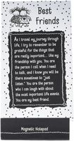 Magnetic Notepad: Best Friends, 3.5" x 7.0"