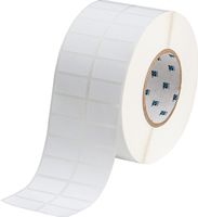 Brady THT-6-351-10 1.5" Width x 0.75" Height, B-351 Tamper Resistant Vinyl, Matte Finish White Thermal Transfer Printable Label (10000 per Roll)