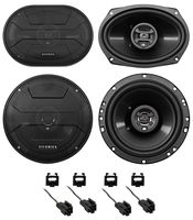 Hifonics Front+Rear Speaker Replacement Kit For 2003-2005 Dodge Ram 2500/3500