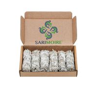 White Sage Smudge Sticks - 6 - 4" Sage Bundles - Perfect Sage Stick Smudge Sticks Smudging Kit Replenishment